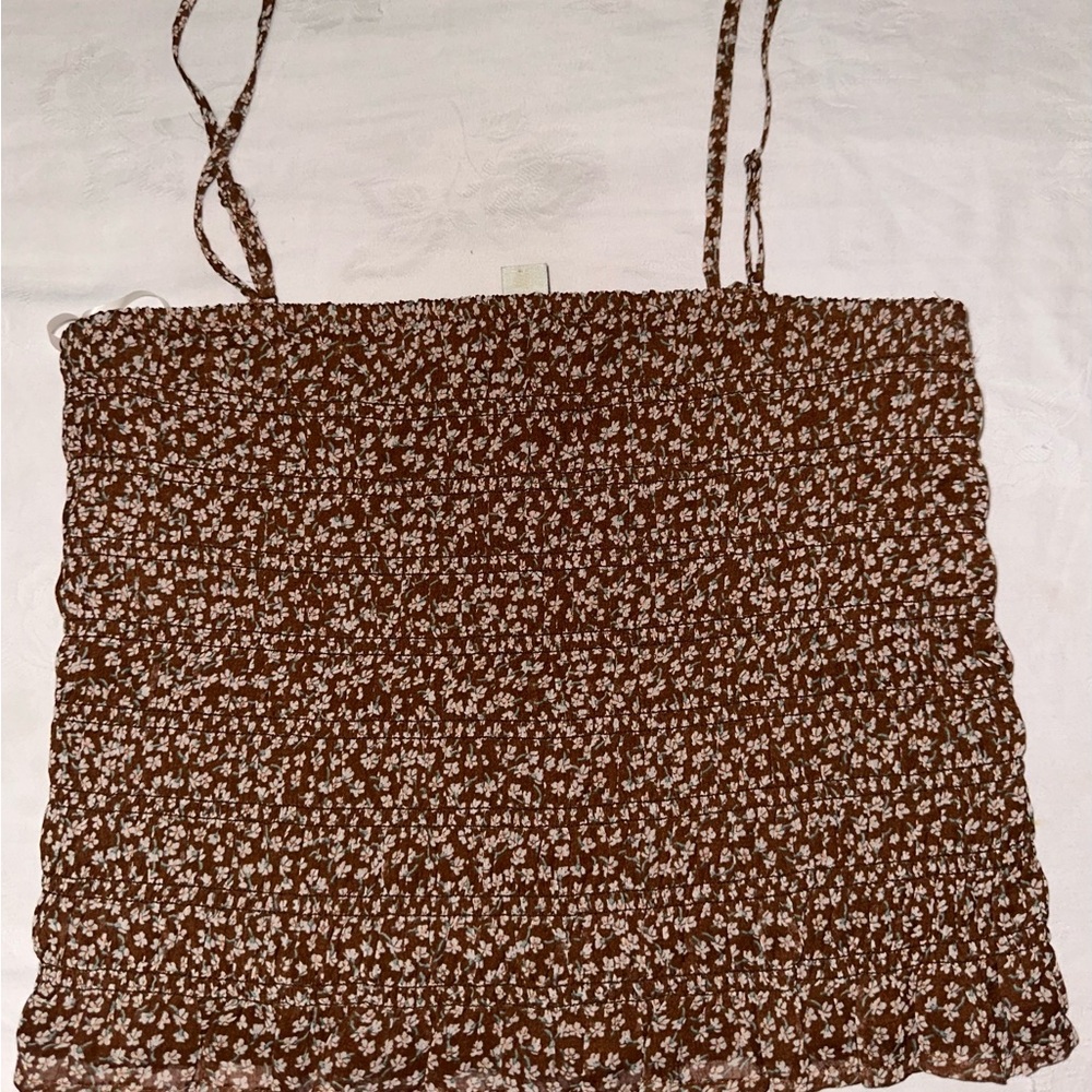 American Eagle Outfitters Brown Floral Top